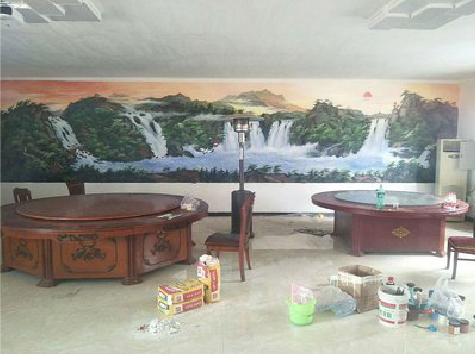 陆川墙绘-写实风景