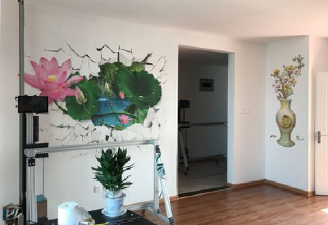 陆川墙体彩绘相比墙纸的优势。