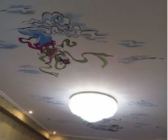 陆川如何快速绘制天花板上的手绘墙？