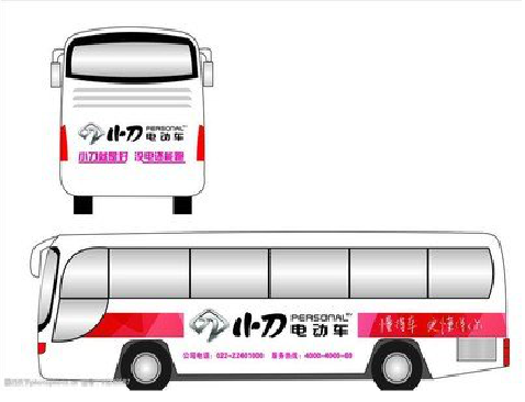 陆川公交车身贴如何完美贴合?